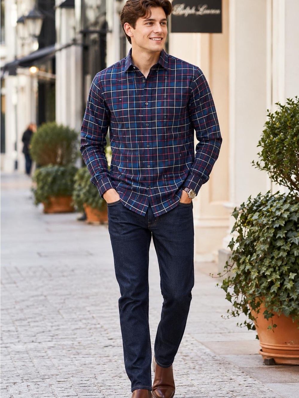 Highland Duds Luxury Plaid Shirt – Men's Size L (NWT)